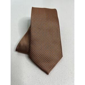 Traveler Orange and Black Checkered Designer Tie